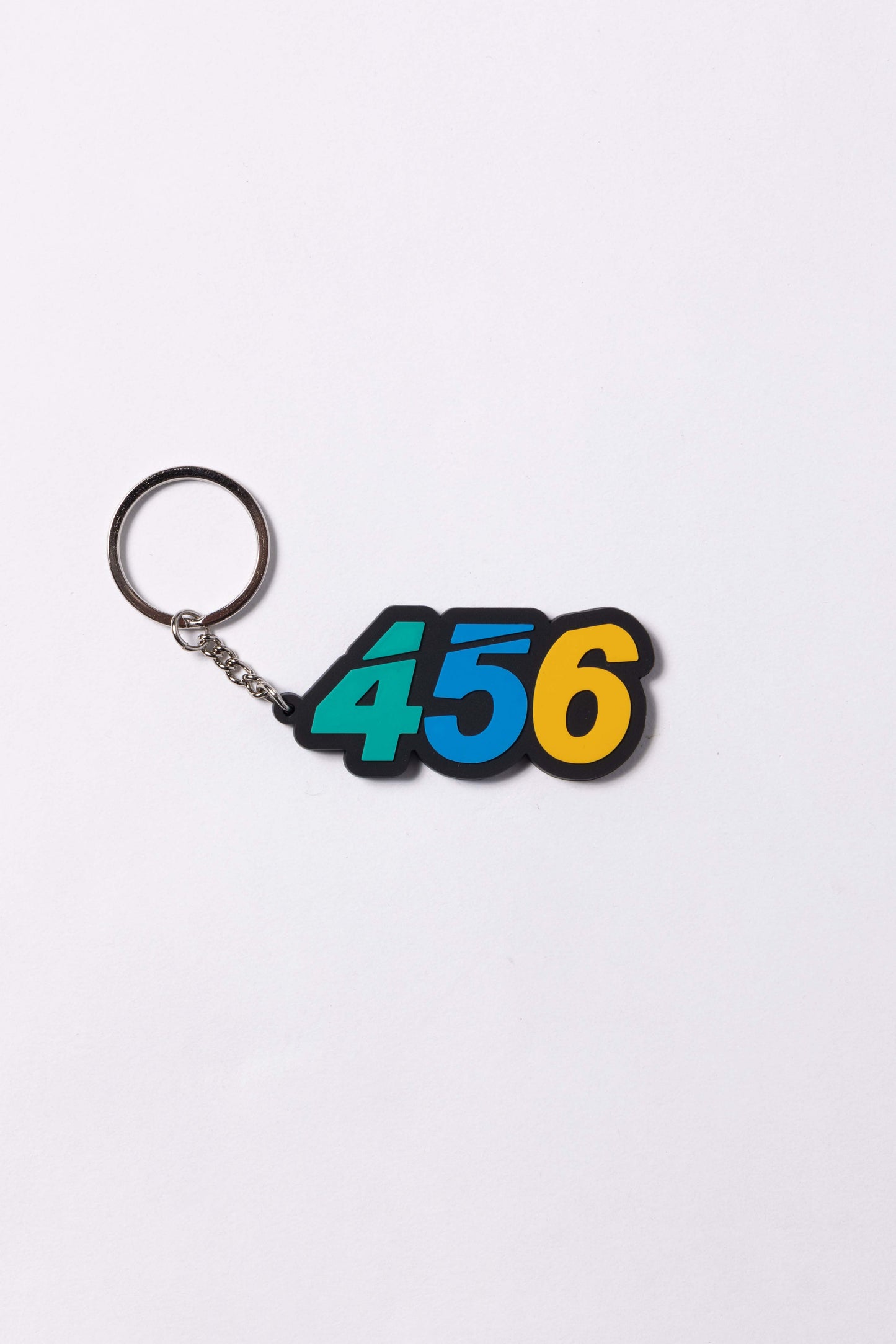 456 LOGO RUBBER KEY CHAIN